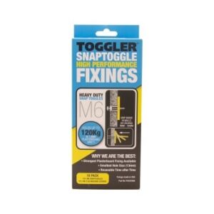 Toggler M6 Snaptoggle and 50mm Machine Screw 10 Pack